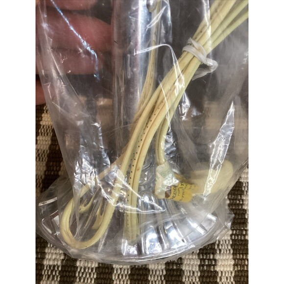 Vintage Single Light Candolier Candelabra Electric Drip Candle Silver Plastic X2 - Picture 15 of 16